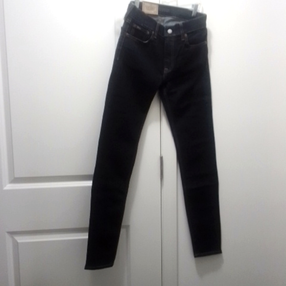 NWT Polo Ralph Lauren women's size 25 Tompkins mid rise skinny dark denim jeans